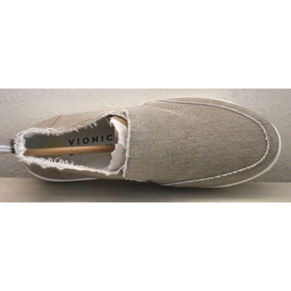 Vionic Beach H7699FE255 Women's Sz 6M Beige Denim Malibu Slip-On Shoes - Picture 7 of 9